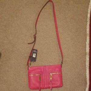 Tommy Hilfiger Pink Leather Crossbody Bag